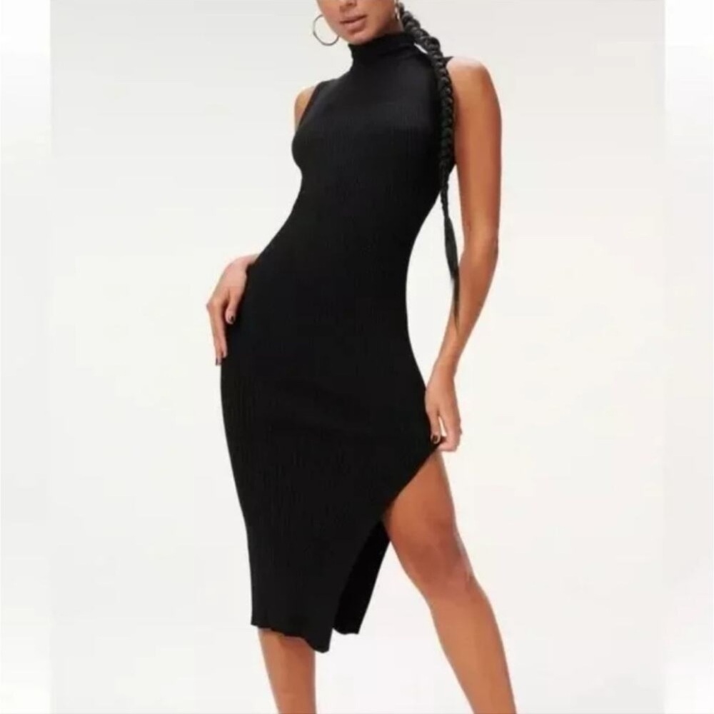 Good American Black Sleeveless Dress